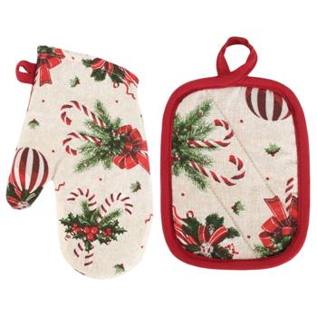 Набір Прованс Stripe Bals рукавичка і прихватка - купити, ціни на Ідеал - фото 1