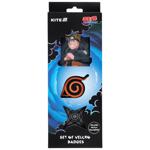 Набір бейджів Kite Naruto Shippuden на липучці 3шт