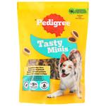 Корм сухой Pedigree Tasty minis с говядиной и сыром для взрослых собак 140г