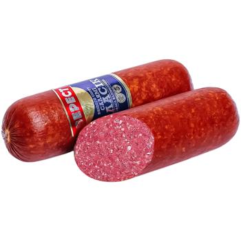 Колбаса Верест Салями Классик полукопченая высший сорт 350г - купить, цены на Auchan - фото 1