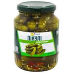 Огірки Домашні Продукти мариновані 340г