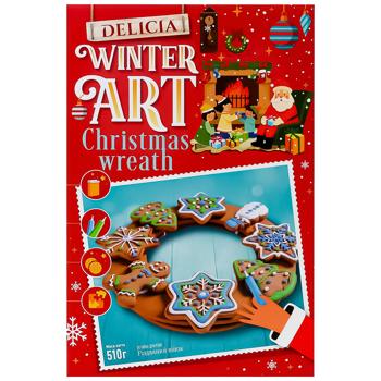 Delicia Christmas Wreath New Year's Set of Sugar Cookies 510g - buy, prices for - photo 2