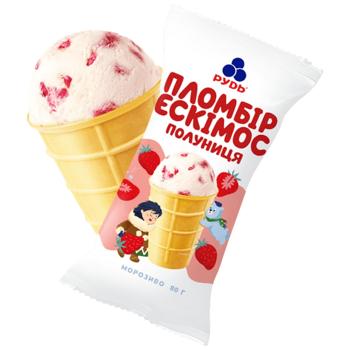 Rud Eskimos Strawberry Ice Cream 80g