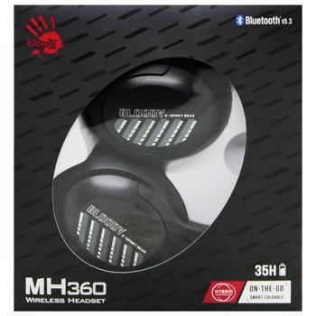 Наушники A4Tech Bloody MH360 Black беспроводные - купить, цены на Auchan - фото 3