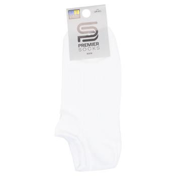 Носки Premier Socks Эконом мужские короткие мелкие рубчик р.25, 27, 29 белый - купить, цены на ЕКО Маркет - фото 1