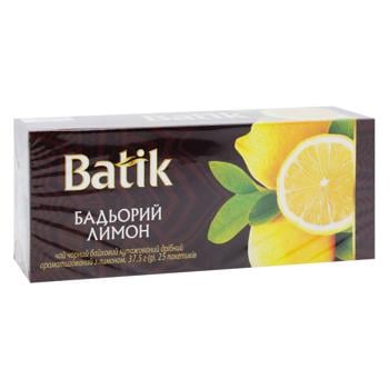 Чай черный Batik Бодрый лимон 1,5г*25шт - купить, цены на Auchan - фото 3