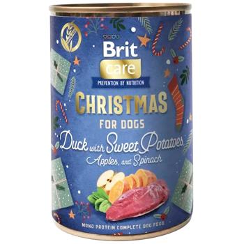 Brit Mono Protein Christmas набір вологого корму для собак 4 шт х 400 г - асорті - купить, цены на MasterZoo - фото 4