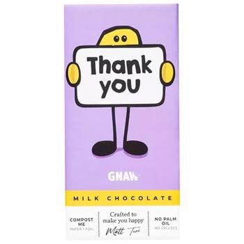 Gnaw Thank You Milk Chocolate 80g