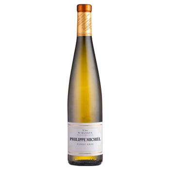 Вино Philippe Michel Pinot Gris белое полусухое 12,5% 0,75л - купить, цены на МегаМаркет - фото 1