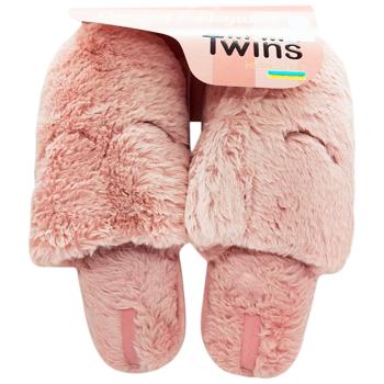 11049 HS-LUХ Fur Light Pink Women's Slippers s.36/37