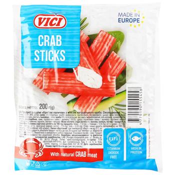 Vici Crab Sticks with Natural Crab Meat 200g - buy, prices for COSMOS - photo 1