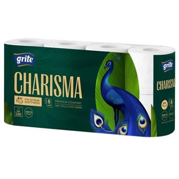 Туалетний папір Grite Charisma 4-шаровий 8шт - купити, ціни на - фото 2