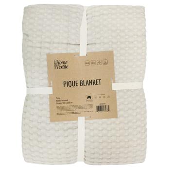 Плед Ardesto Pique 160х230см бежевий - купити, ціни на МегаМаркет - фото 1