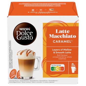 NESCAFÉ® DOLCE GUSTO® Latte Macchiato Caramel Coffee Capsules 145.6g 16pcs