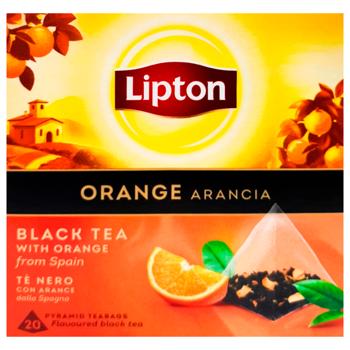 Tea Lipton orange 20pcs 34g - buy, prices for Vostorg - photo 2