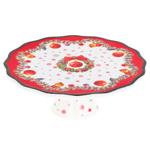 Bona Di Christmas Ornament Porcelain Cake Stand 20.5cm