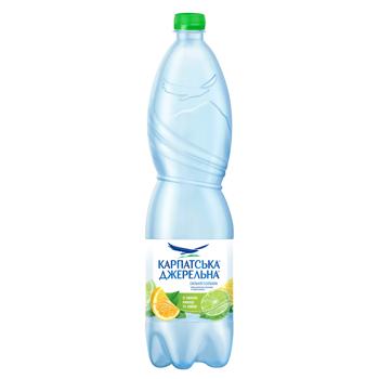 Karpatska Dzherelna Lemon-Lime Highly Carbonated Mineral Water 1.5l - buy, prices for Grono - photo 1