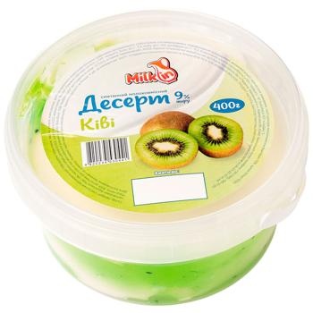 Десерт Милкин сметанковий киви 9% 400г Украина - купить, цены на Торба - фото 1