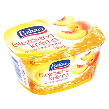 Baltais Curd Cream with Peach Jam 160g