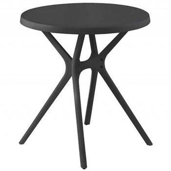 Стол Victor круглый антрацит 70х72см - купить, цены на METRO - фото 1