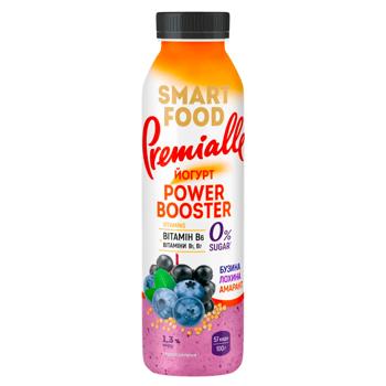 Premialle Smart Food Power Booster Elderberry-Blueberry-Amaranth Yogurt 1.3% 290g
