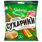 Сухарики JokerS житньо-пшеничні зі смаком Холодець з хріном 100г