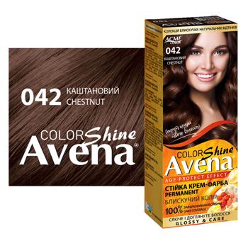 AVENA Shine Color 042 Chestnut Permanent Cream Hair Dye - buy, prices for - photo 2