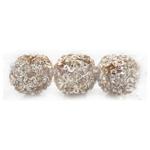 Gold Christmas Balls 8cm 3pcs