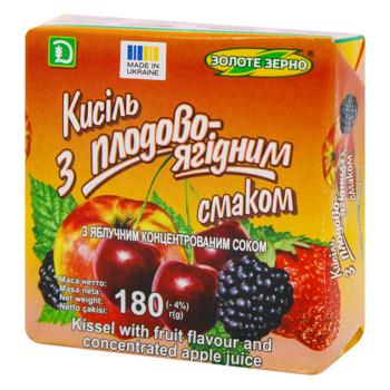 Кисель Золотое Зерно плодово-ягодный 180г - купить, цены на Идеал - фото 1