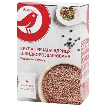 Крупа гречневая Auchan ядрица 4шт*100г
