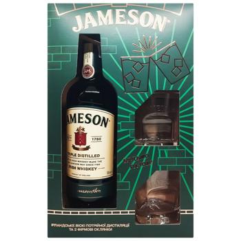 Jameson Whiskey 40% 0.7l +2glasses - buy, prices for - photo 2