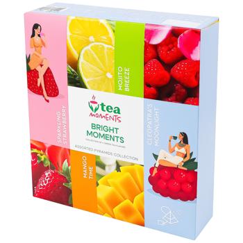 Набір зеленого чаю Tea Moments Bright Moments 1,7г*32шт - купити, ціни на Auchan - фото 1
