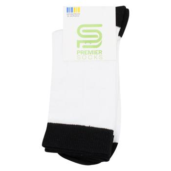 Носки Premier Socks детские высокие рубчик р.23-25 белый - купить, цены на ЕКО Маркет - фото 1