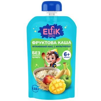 Elfik Magic Vitamin Mix-Multigrain Fruit Porridge  from 6 months 110g - buy, prices for METRO - photo 1