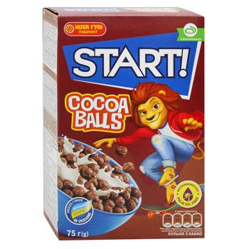 Start! Cocoa Balls Dry Breakfast 75g