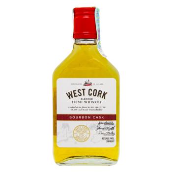 Віскі West Cork Bourbon Cask 40% 200мл