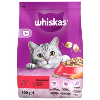 Корм сухий Whiskas з яловичиною для котів 800г