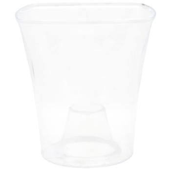 Кашпо для горщиків орхідейних квадро прозоре - купити, ціни на За Раз - фото 1