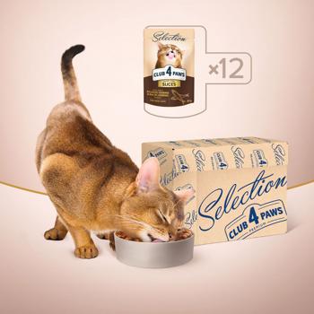 Club 4 Paws Premium Selection Wet Food with Atlantic Herring and Baltic Herring for Cats 80g - buy, prices for - photo 6