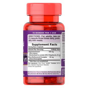 Puritan's Pride Grapeseed Extract 100mg 50 capsules - buy, prices for Biotus - photo 2