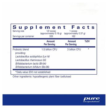 Пробіотик Pure Encapsulations Probiotic 123 60г - купити, ціни на Біотус - фото 2