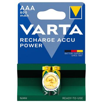 Акумулятор Varta Recharge Accu AAA  800mAh 2шт - купити, ціни на METRO - фото 1