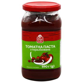 Fine Life Tomato Paste 25% 490g - buy, prices for METRO - photo 1