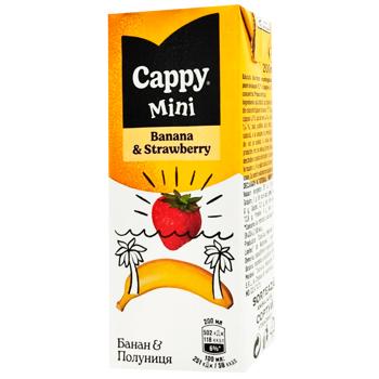 Нектар Cappy Mini банан-полуниця 200мл - купити, ціни на AlcoHub - фото 1