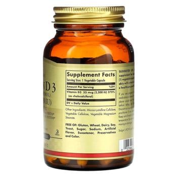 Solgar Vitamin D3 2200 IU 100 capsules - buy, prices for Biotus - photo 2