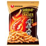 Крекер Nongshim Hot&Spicy зі смаком креветок гострі 75г