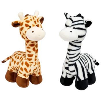 Игрушка мягкая One Two Fun Жираф/Зебра 36см в ассортименте