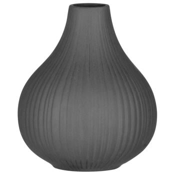 Ardesto Lucca Gray Vase 11.5*13.5cm