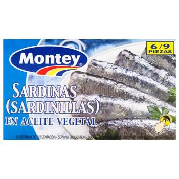 Montey Pacific Sardine in Vegetable Oil 132g - buy, prices for Za Raz - photo 2