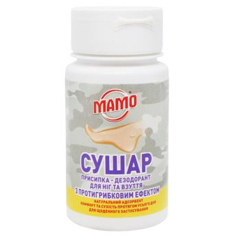 Mamo Sushar Foot and Shoe Powder-Deodorant with Antifungal Effect 100ml - buy, prices for NOVUS - photo 1